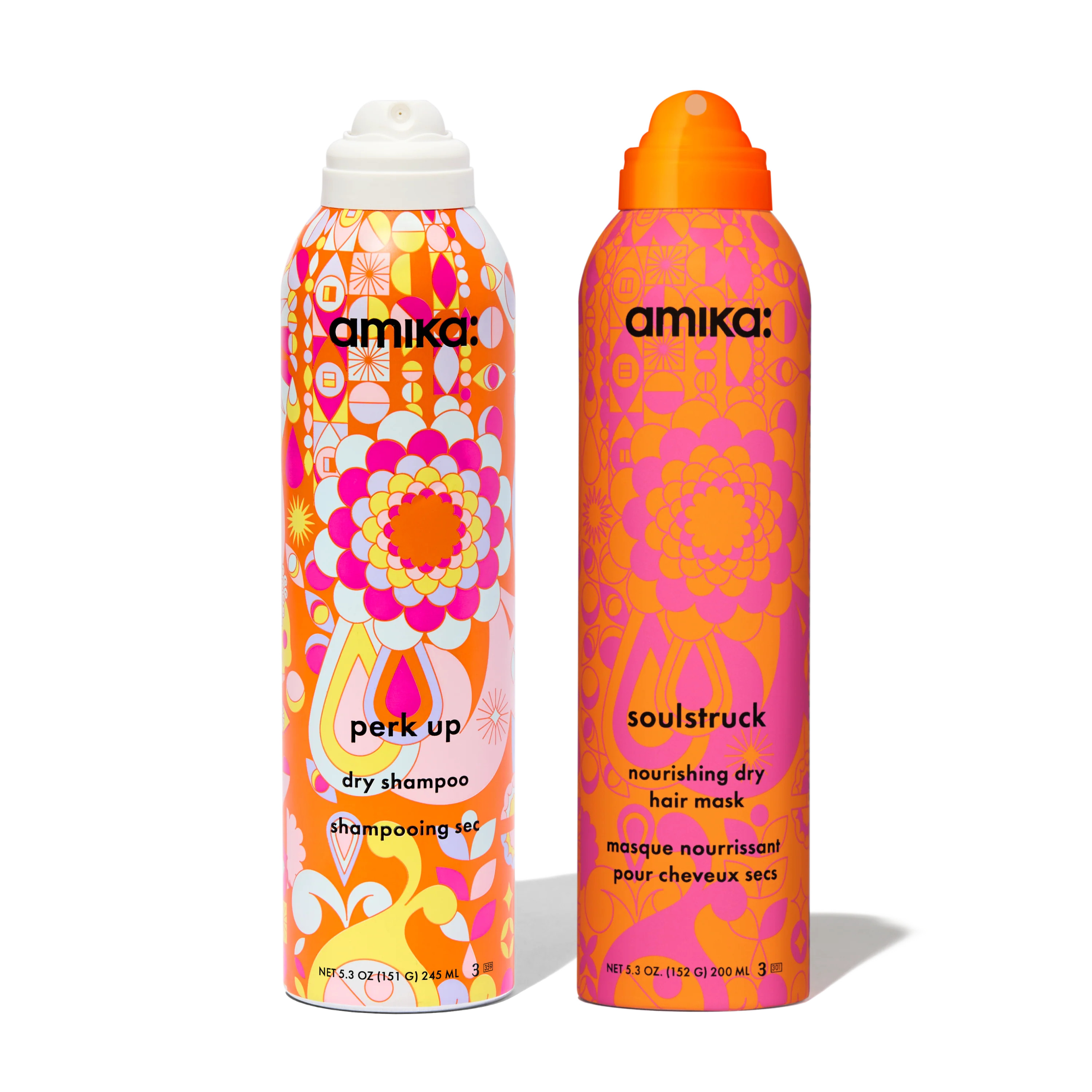 soften + refresh duo  perk up dry shampoo + soulstruck mask set | amika US