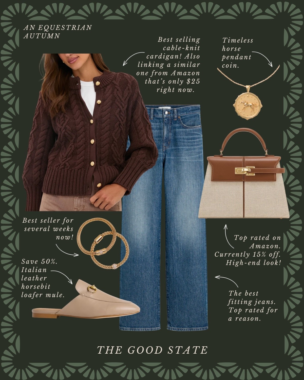 An Equestrian Autumn🍂 🐎 This collection is for all the Ivy League girlies living their best life as the weather begins to cool down and the leaves begin to change. For the ladies whose wardrobes consist of traditional staples like a crisp white button up and a timeless blazer. This is for the Ralph Lauren lovers who appreciate a blend of casual and refined pieces. A blend of English Equestrian and Americana…with a touch of Gilmore Girls💁🏼‍♀️ The ones who love all things suede, plaid and of course good denim moment and a pair of riding boots. This is for the girlies who thrive when layering clothes and who accessorize with a silk scarf, wrist watch and leather bag. This collection is for the ladies who love quality pieces that are classic, preppy, polished and will stand the test of time and outlive the ever changing trends. This is for you, my fellow Fall girlies🍂 #ltkunder50 #amazonfashion #founditonamazon #slowliving #romantizeyourlife #fall #fallstyle #fallseason #autumn #90sera #90style #90saesthetic #ralphlauren #equestrian #horserider #americana #fallfashion #falloutfit #preppyfashion #ivyleague Wedding guest, jeans, back to school, college outfit ideas, riding boots, wedding guest dress, western style, JCrew, JCrew factory, Anthropologie, Anthro, quince, nordstrom, tuckernuck, Walmart fashion, H&M, mini dress, fall photoshoot, designer look for less, saddle bag, boots, jacket, coat, family photos outfits, madewell, Toups and co, clean beauty, Kate spade, Amazon fashion, loafers, Breda, Susan Shaw, loeffler Randall, the good state, Lauren England

#LTKSaleAlert #LTKStyleTip #LTKFindsUnder100