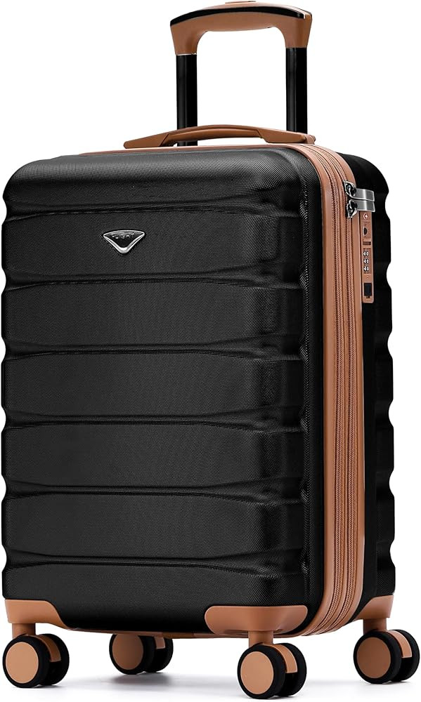 Flight Knight 21.5x15.5x9 Expandable Carry On Suitcase Hardside TSA Lock & USB C Port Lightweight... | Amazon (US)