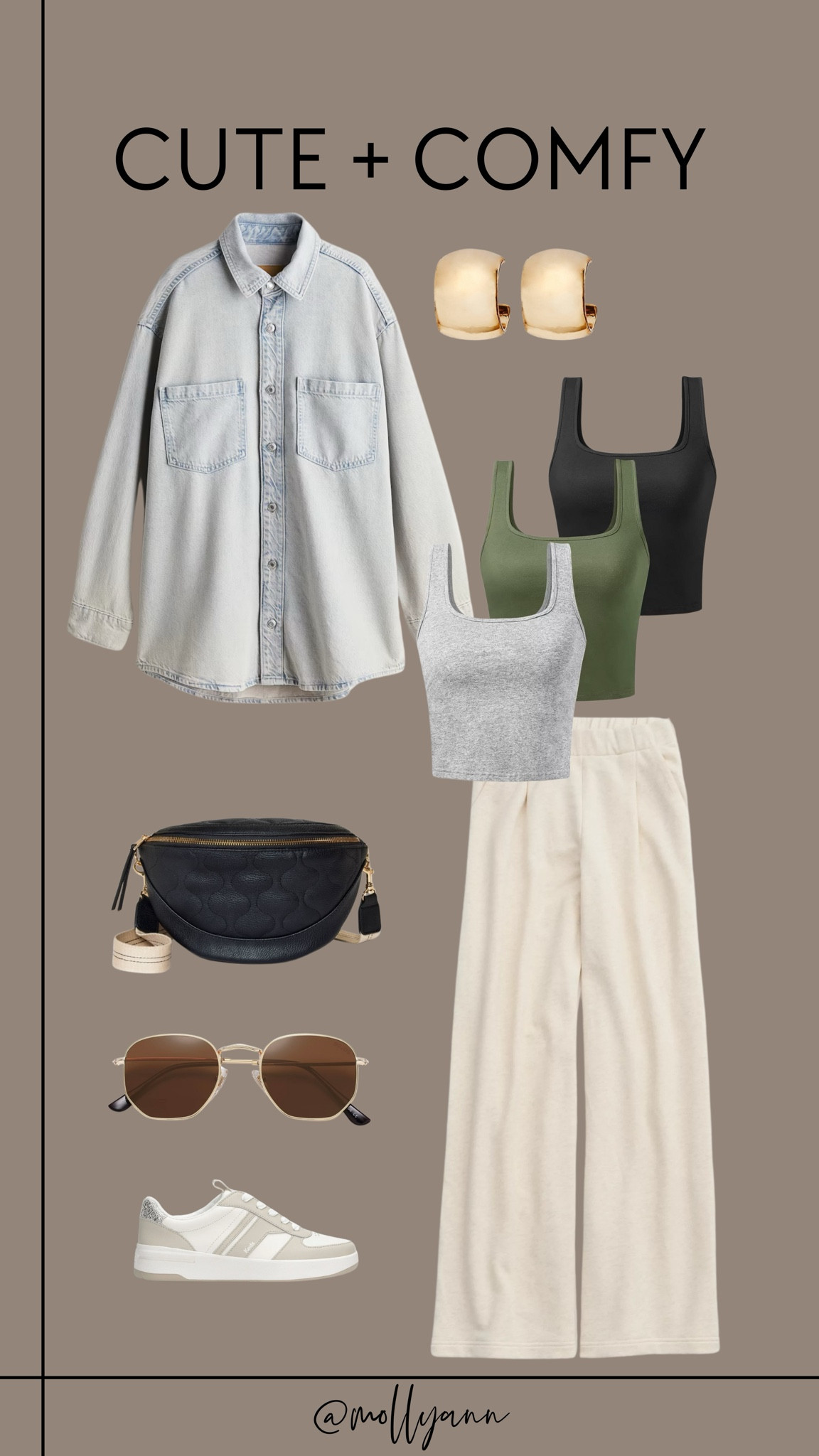 Cute + Comfy outfit! Perfect for a travel day, or day when it’s chilly in the AM and warm in the PM! 💫 

#LTKStyleTip #LTKOver40 #LTKFindsUnder50