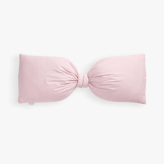 LoveShackFancy Oversized Bow Denim Pillow | Pottery Barn Teen