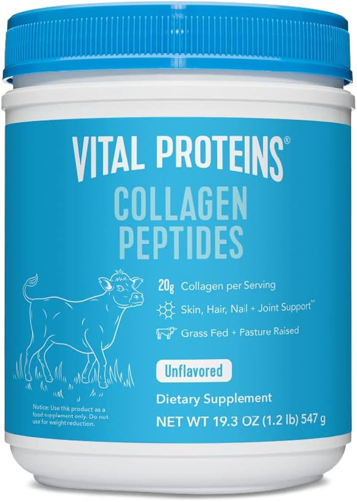 Vital Proteins Collagen Peptides Powder, Promotes Hair, Nail, Skin, Bone and Joint Health, Unflav... | Amazon (US)