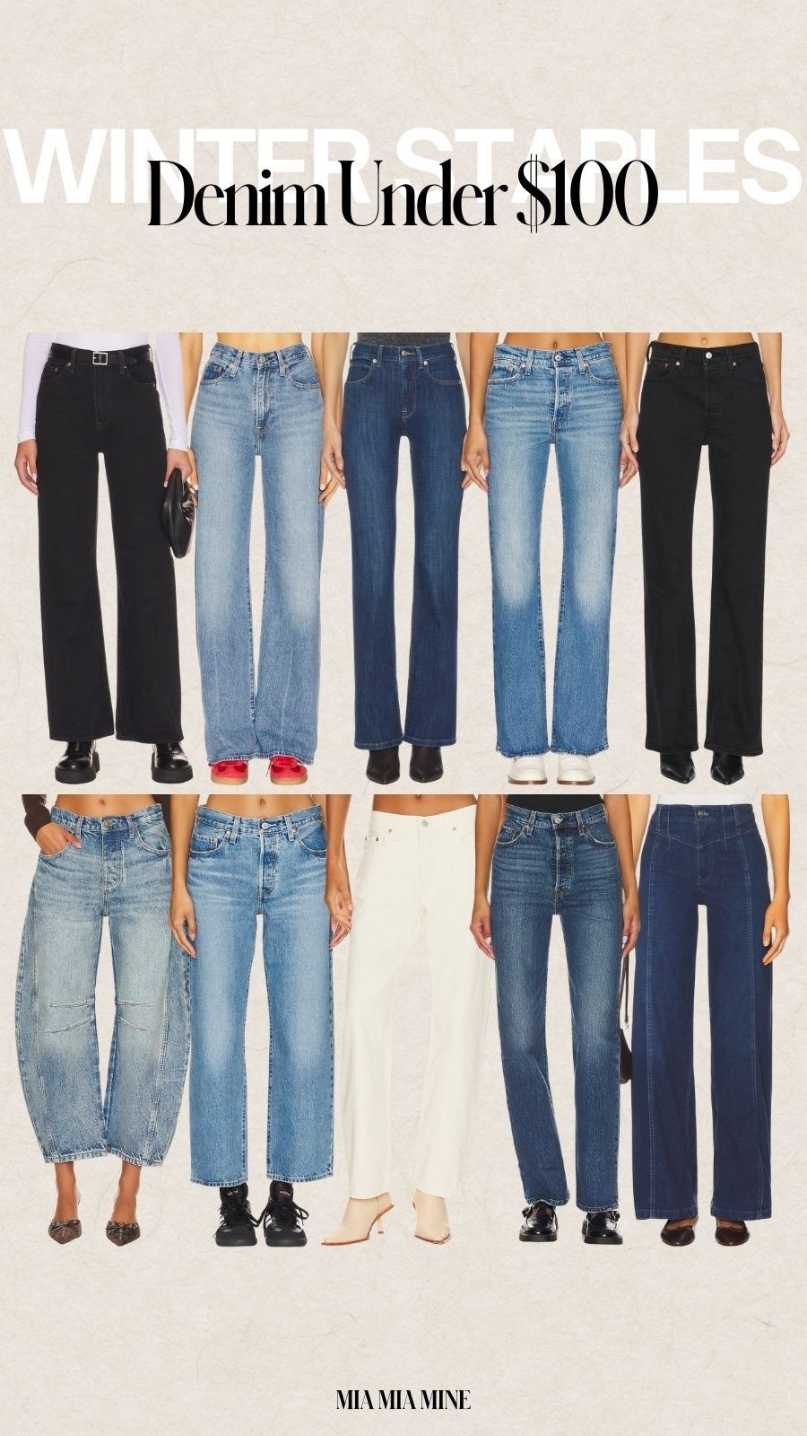 Winter denim under $100
Levi’s jean, free people jeans and more



#LTKootd #LTKPetite #LTKSeasonal