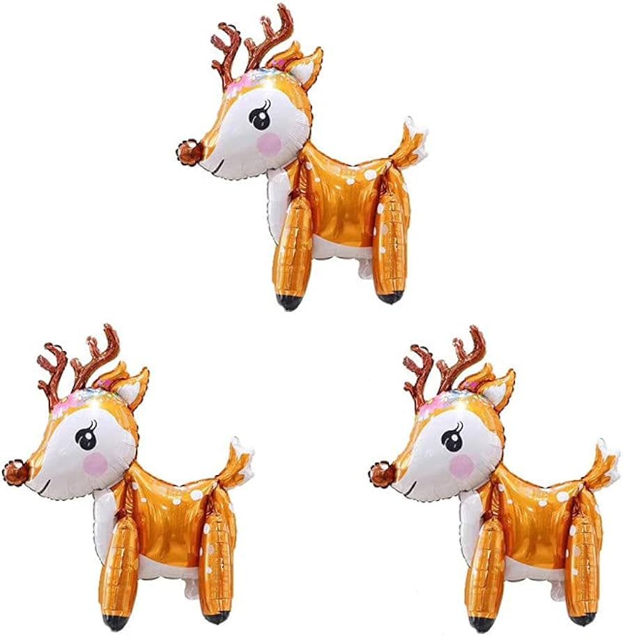 Dzrige 3D Deer Airwalker Walking Animal Balloons for Kids Boys Girls Party Theme Birthday Party S... | Amazon (US)