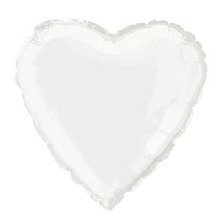 Foil White Heart Balloon, 18" | Michaels Stores
