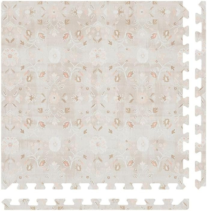 House of Noa Play Mat – 4x6 Linen Gemma – Set of 6 Tiles – Cushioned EVA Foam Play Mat for ... | Amazon (US)