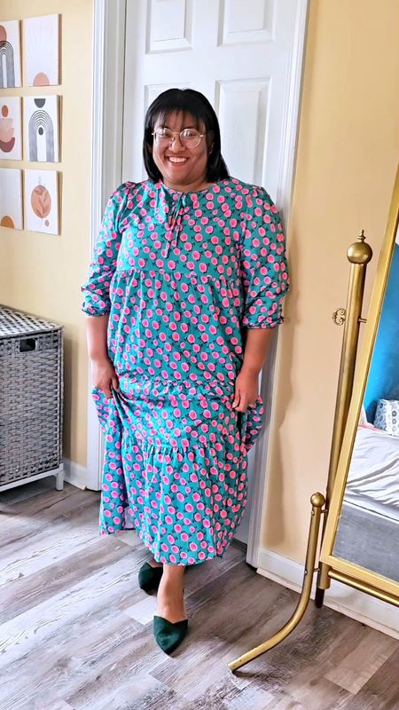 I bought this colorful dress from Amazon! I'm wearing an XXL.I bought these green faux suede flats from SHEIN. I'm wearing my normal size.

#LTKplussize #LTKshoecrush #LTKfindsunder50
