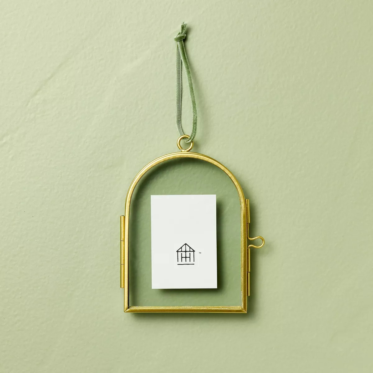 Arched Photo Frame Christmas Tree Ornament Clear/Gold - Hearth & Hand™ with Magnolia | Target