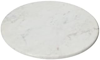 Amazon.com: Creative Co-Op Marble Lazy Susan with Acacia Wood Base Serveware, 14"L x 14"W x 2"H, ... | Amazon (US)