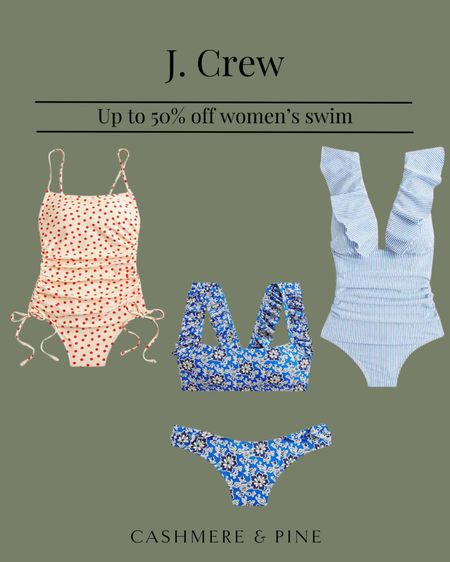 J. Crew up to 50% off women's swim!!

#LTKSeasonal #LTKstyletip #LTKsalealert