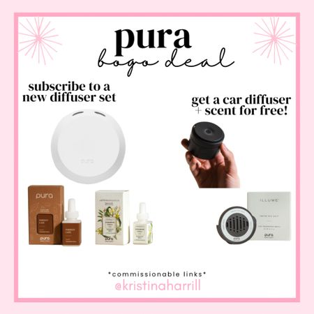 Pura Memorial Day deal ends today but don't miss out on this deal- when you buy a diffuser with a subscription you get a car diffuser and scent for FREE! Plus everything is 25% off. If you've been wanting to try Pura- now is the time! 

#LTKSaleAlert #LTKHome