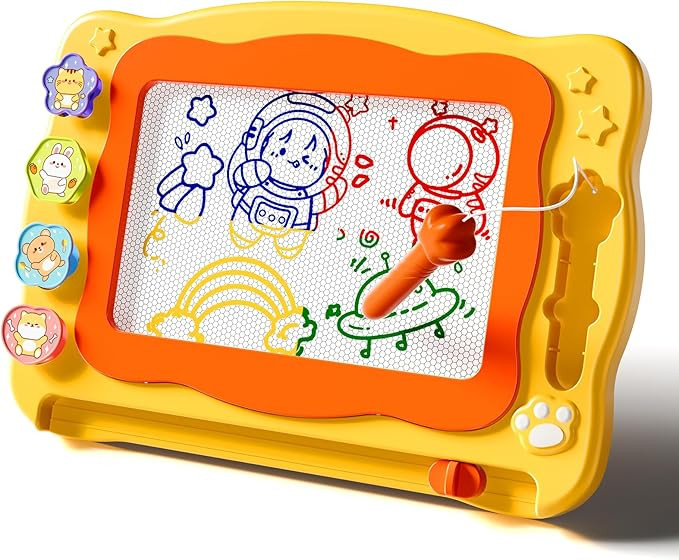 Large Magnetic Drawing Board Toddler Toys for 3 4 5 6 Year Old Kids Girls Boys, Doodle Board Mont... | Amazon (US)
