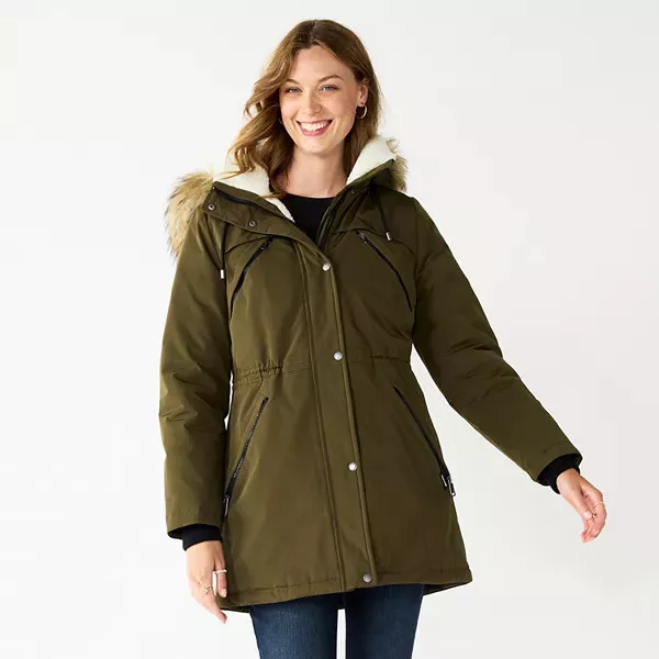 Women's nine west sales quilted puffer coat