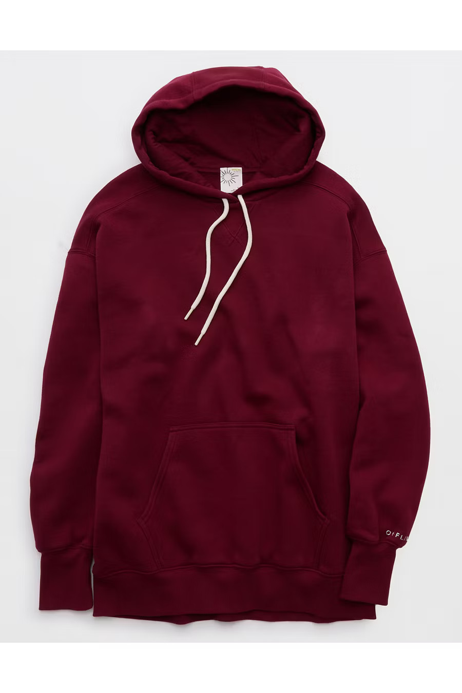 OFFLINE By Aerie Cloud Fleece Oversized Hoodie Women's Deep Cherry XXS | Aerie
