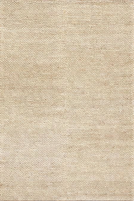 Neutral Textured Handwoven Jute 6' x 9' Area Rug | Rugs USA