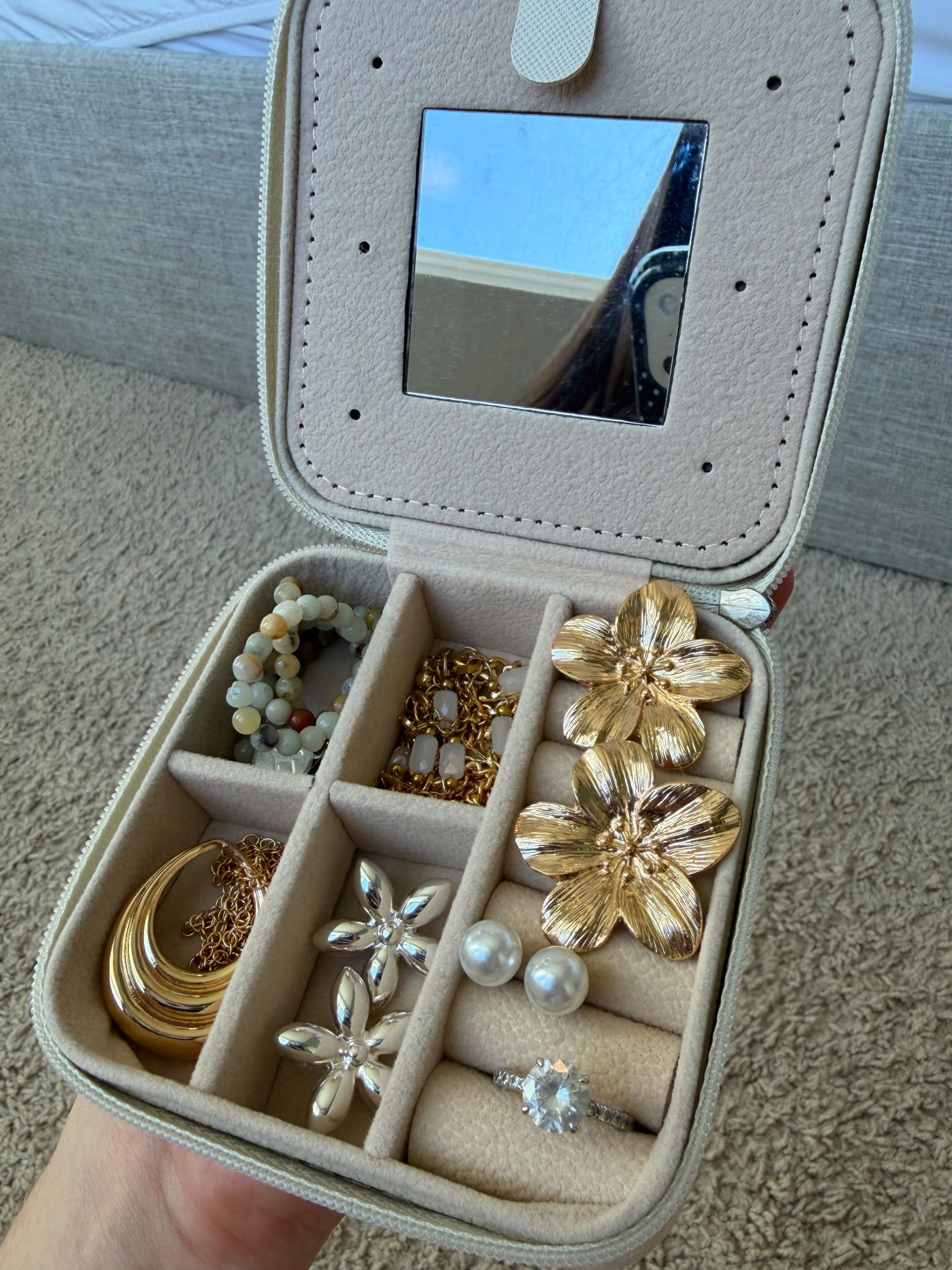 travel jewelry organizer from Amazon + the jewelry I’m brining on our trip!💍🧳🫶🏼

#LTKTravel
