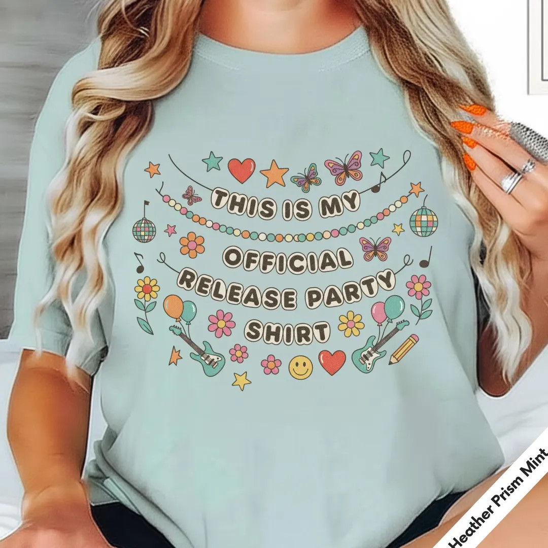 My Showgirl Era Shirt Official Release Party T-shirt Retro Concert Tee Friendship Bracelet Movie ... | Etsy (US)