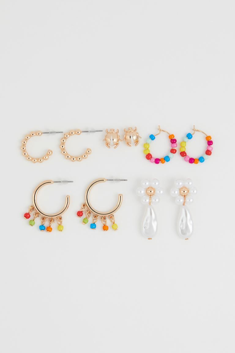 5 Pairs Earrings | H&M (US + CA)