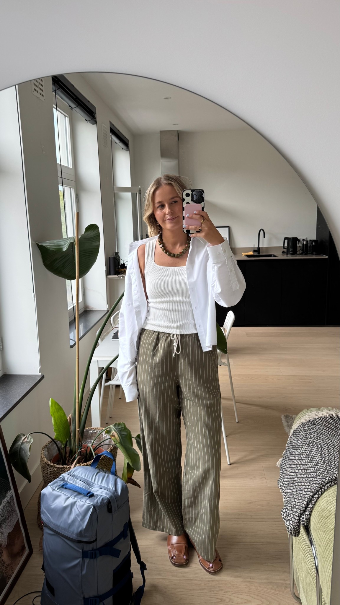 The perfect airport outfit!

Wearing size small in the bra tank
Size medium in the white shirt and linen trousers

Sandals size up 0.5 

I’m UK10/EU38 and 171cm tall 

Travel outfit / airport outfit / holiday outfit



#LTKsummer #LTKuk #LTKeurope