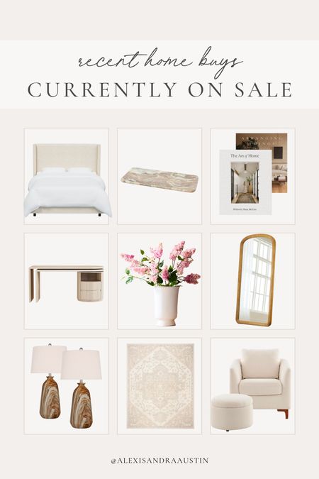 My recent purchases currently on sale! A good bit of Emma’s new bedroom pieces as well as my spring Pottery Barn look is currently on sale

Home finds, deal of the day, sale alert, Pottery Barn style, found it on Amazon, spring refresh, furniture favorites, recent purchases, accent chair, upholstered bed, neutral area rug, marble lamp, decor books, floor length mirror, faux florals, marble tray, aesthetic home, neutral finds, shop the look!


#LTKSeasonal #LTKhome #LTKsalealert