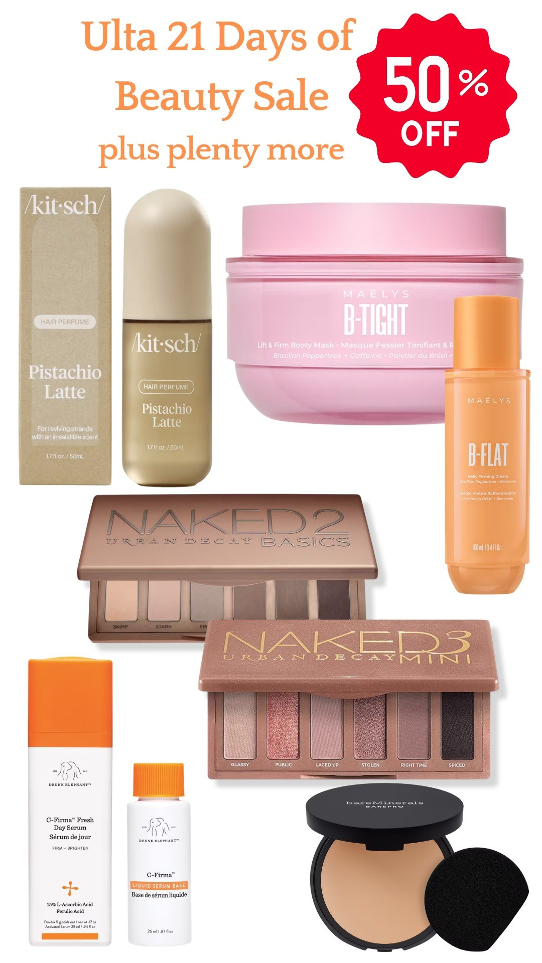 Ulta 21 days of beauty. Eyeshadow, tightening,  hair perfume,  body spray, Kitsch, ulta, b tightening, tanningotion, skin care, hair care, beauty finds, trending, beauty tips, deals, sales, sale alert, 

#LTKgrwm #LTKSaleAlert #LTKBeauty