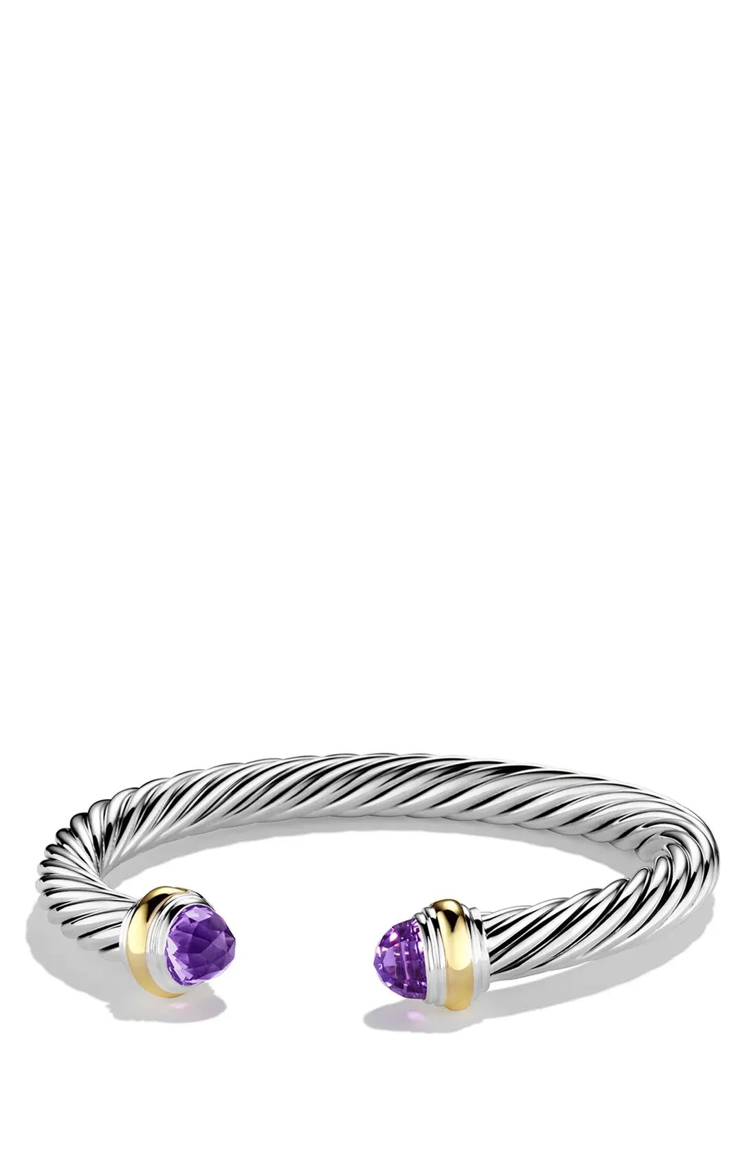 Women's David Yurman Cable Classics Bracelet With Semiprecious Stones & 14K Gold, 7Mm | Nordstrom