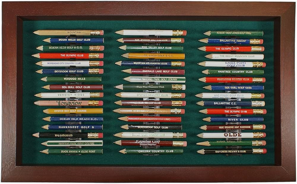 Eureka Golf Pencil Display Case | Holds 48 Round or Hexagonal Golf Pencils | Cherry Finish | Made... | Amazon (US)
