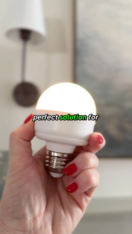 FINALLY the BEST rechargeable light bulb solution for no wire wall sconces. Or even for a lamp without a plug nearby. 🙌🏻

❤️ Being able to pop off the bulb to recharge is HUGE so you can use them EVERYDAY!

💡The light is bright even at night. Order the 2 pack because you’ll be obsessed like I am 🤓

#LTKVideo #LTKhome