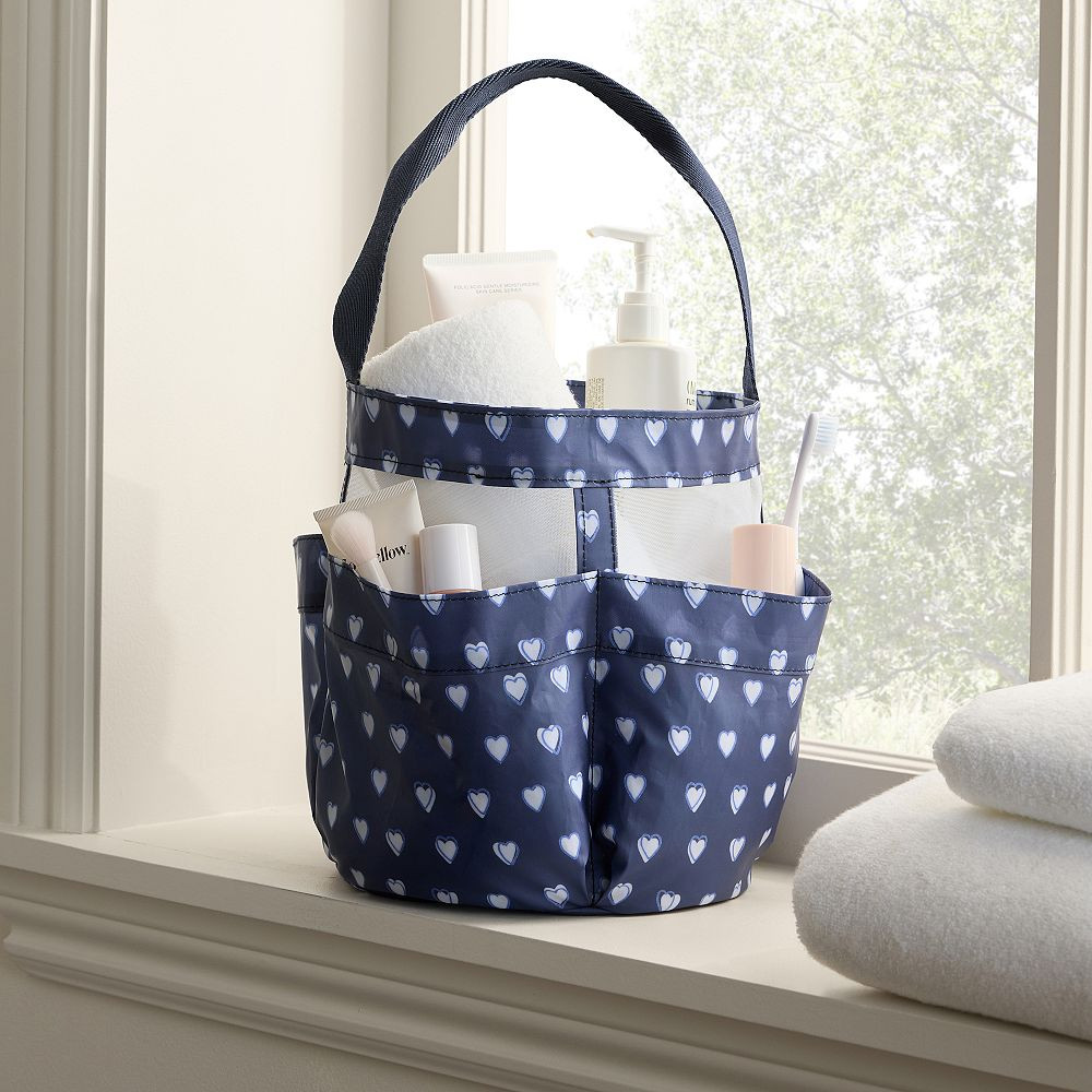 Roller Rabbit Hearts Shower Caddy | Pottery Barn Teen
