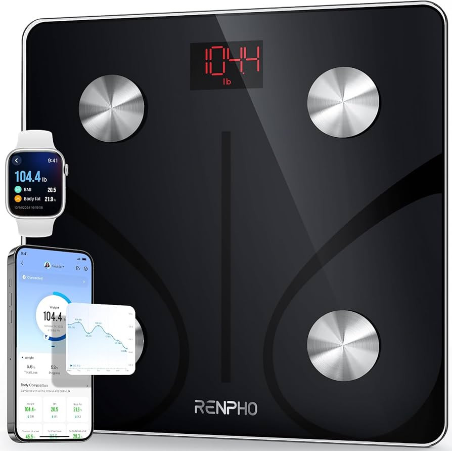 RENPHO Smart Scale for Body Weight, FSA HSA Eligible, Digital Bathroom Scale BMI Weighing Bluetoo... | Amazon (US)