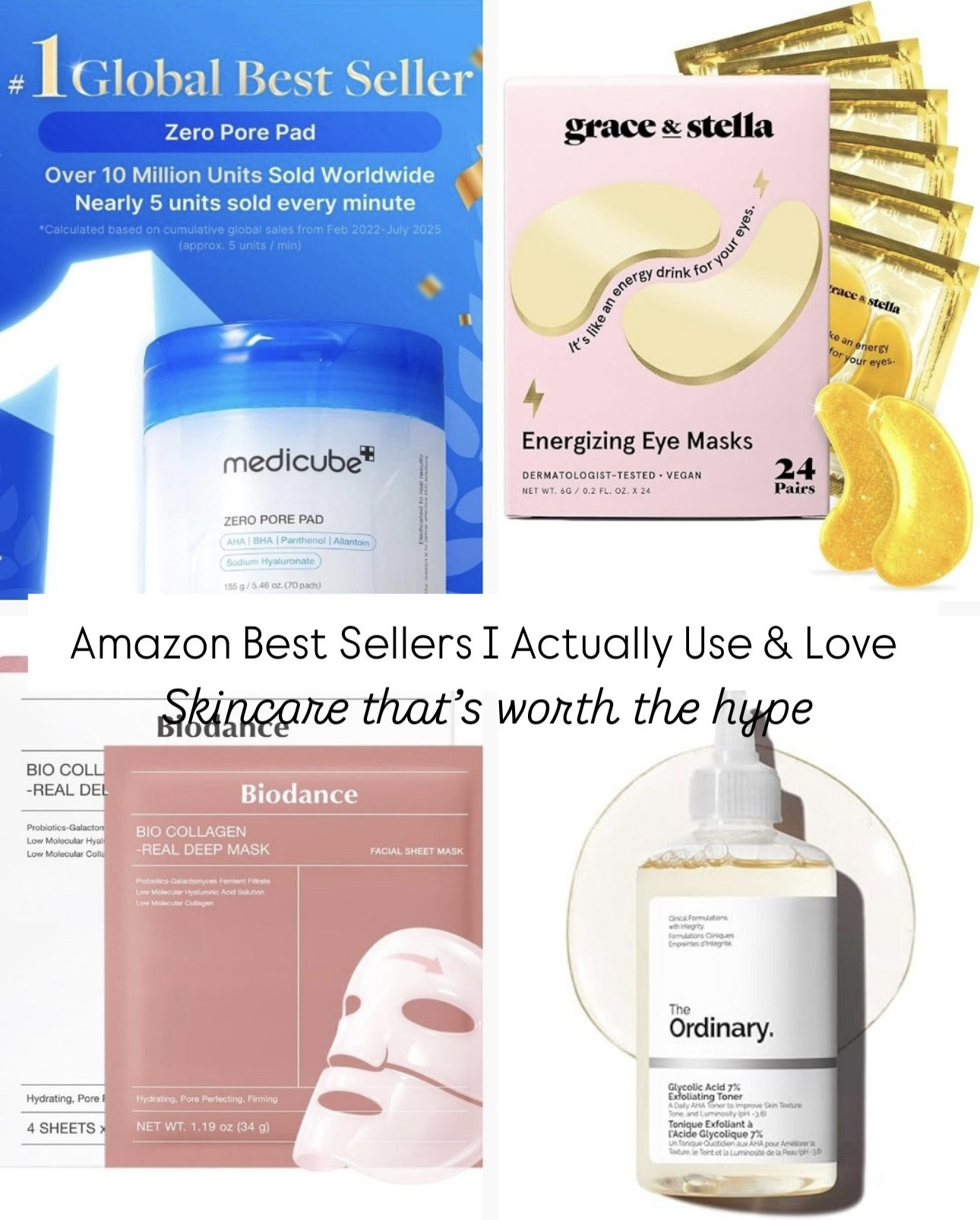 Amazon best selling skincare I actually use and love—these are the products I reach for in my daily routine for smoother pores, brighter skin, and that hydrated glow. K beauty favorites that actually work  From gentle exfoliation pads to collagen masks and depuffing eye patches, these viral Amazon beauty finds are worth the hype. Follow me on LTK for daily fashion, home decor & Amazon finds.

#LTKdayinmylife #LTKOver40 #LTKBeauty