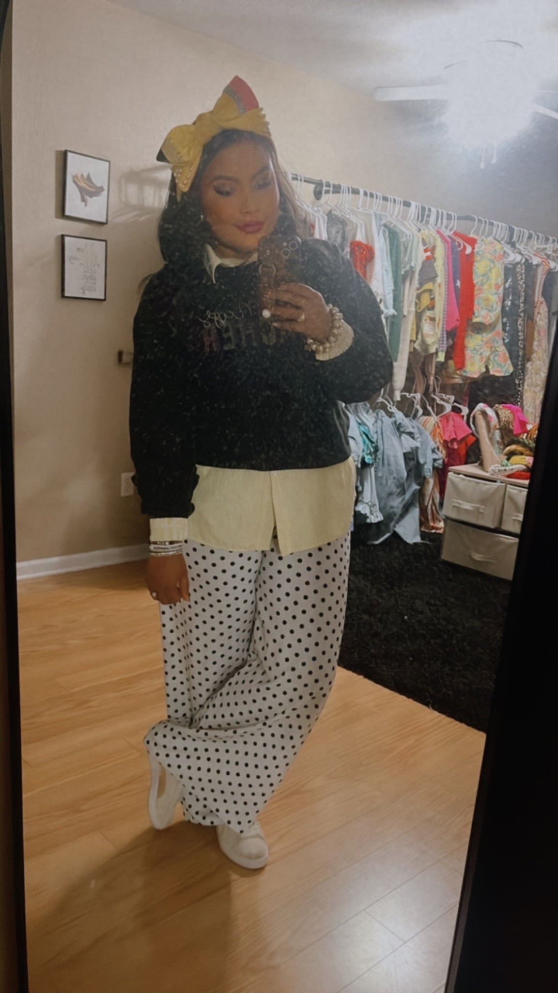 the look for CONFERENCES pt 1 
inspo from one of my coworker friends 💛🖤

pants// Amazon
shirt// Amazon
Headband + Bracelets// Brianna Cannon use my code 10AYAKO for a discount 

Crewneck// Etsy
Shoes// Puma 

Teacher 
Conferences 
Work Wear 

#LTKTeacher 

#LTKMidsize #LTKgrwm #LTKdayinmylife