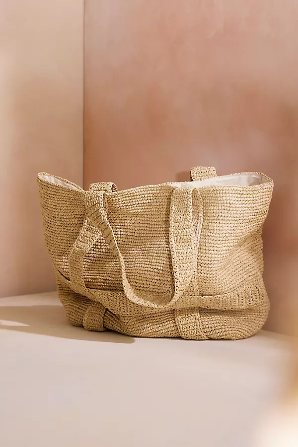 Raffia Traveler Bag By Terrain in Assorted | Anthropologie (US)
