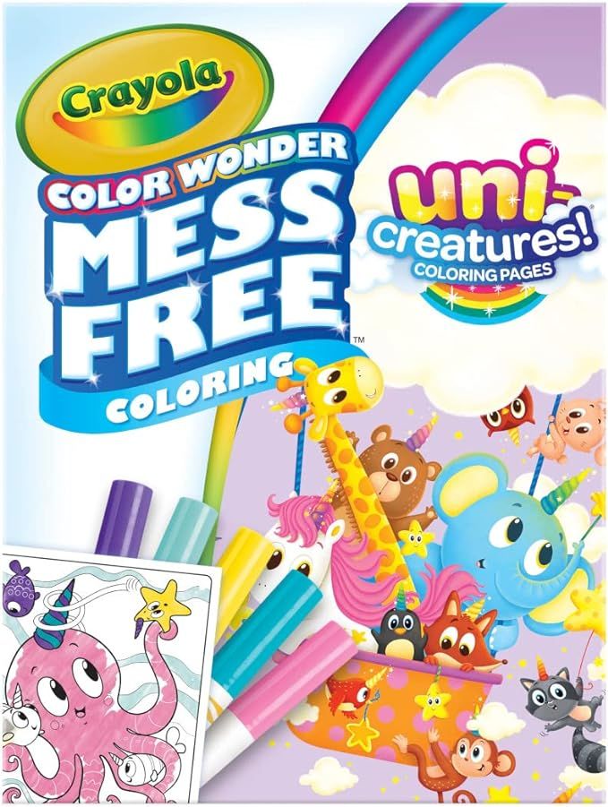 Crayola Color Wonder Unicreatures, Unicorn Mess Free Coloring Pages & Markers, Gift for Kids, Age... | Amazon (US)