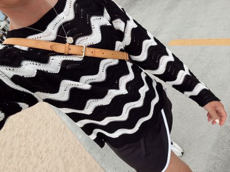  Lack and white active dress and cozy knit sweater  

#LTKSeasonal #LTKFitness #LTKStyleTip