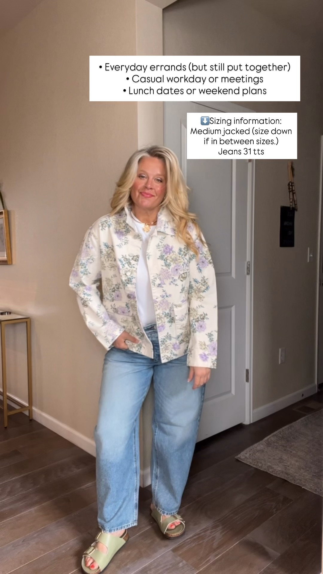  ✨Tap the bell, save and ❤️ for over 40 fashion, midlife style, midsize fashion and luxury looks for less. 

• Everyday errands (but still put together)
• Casual workday or meetings
• Lunch dates or weekend plans


This is how you do casual without looking sloppy 👏

The lightweight jacket gives that subtle lift up top (hello anti-pooch), while the straight-leg denim keeps everything clean and balanced.

Nothing tight. Nothing fussy.
Just structure + ease working together.

This is the kind of outfit that makes everyday errands feel put together—and you’ll reach for it on repeat.

Polished. Comfortable. Flattering.

👑"Helping you look good, feel good!" - Lindsey Denver

Spring looks, Midlife style for real women who want to feel confident again. Over 40 fashion and over 50 style that works with changing bodies, perimenopause shifts, and real life. Think midsize fashion, Gen X style and up, body confidence, and mom outfits that feel polished, comfortable, and elevated...because style over 45 and over 50 should feel effortless, not stressful. 


#LTKMidsize #LTKOver40 #LTKSaleAlert