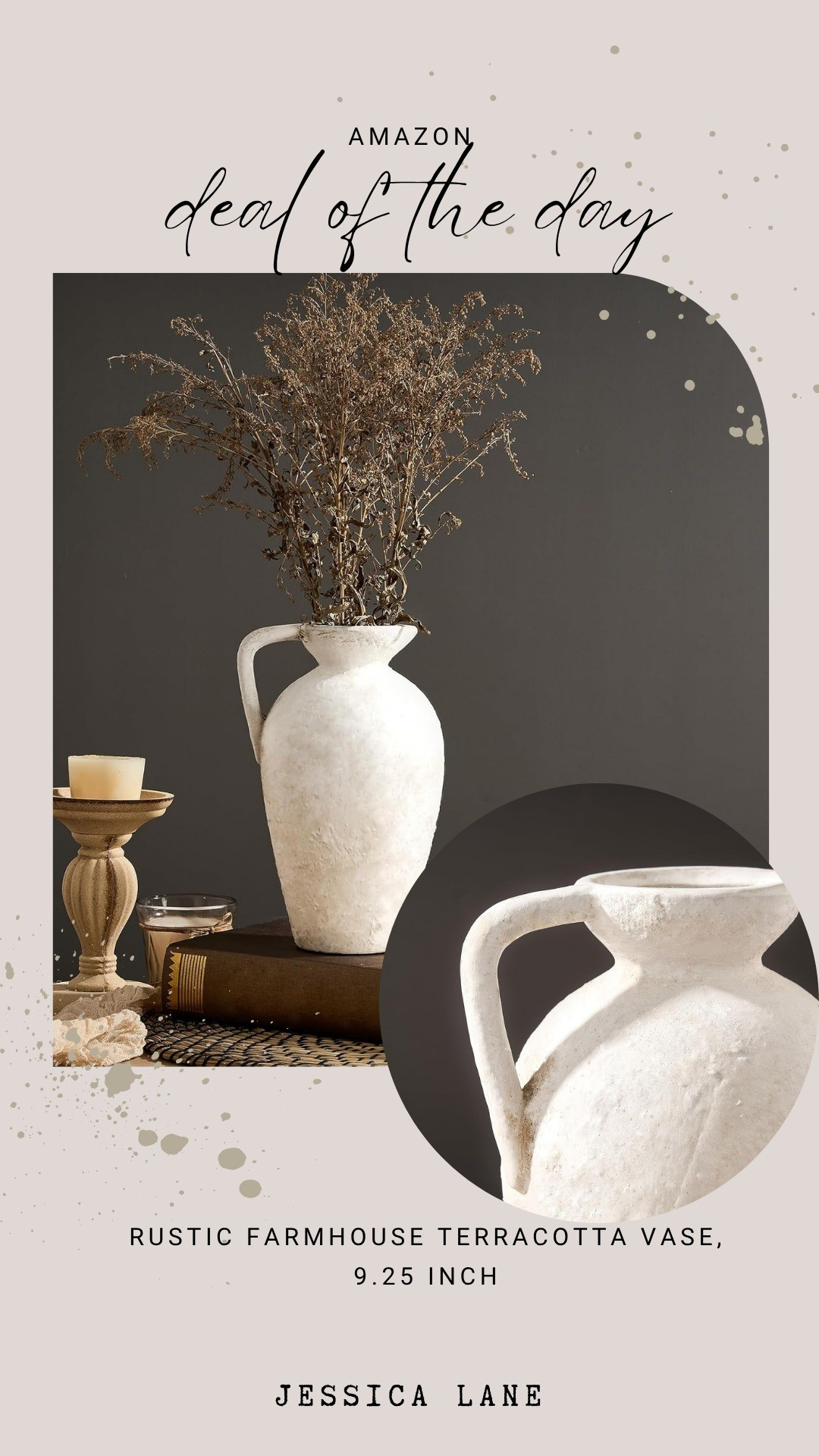 Add a touch of rustic charm to your home styling with this gorgeous terracotta farmhouse vase. It is the perfect statement piece for displaying your favorite dried florals on any tabletop.#homedecor #amazonfinds #farmhousestyle #vases

#LTKSaleAlert #LTKHome