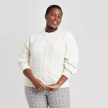 Women's Crewneck Cable Stitch Pullover Sweater - A New Day™ | Target