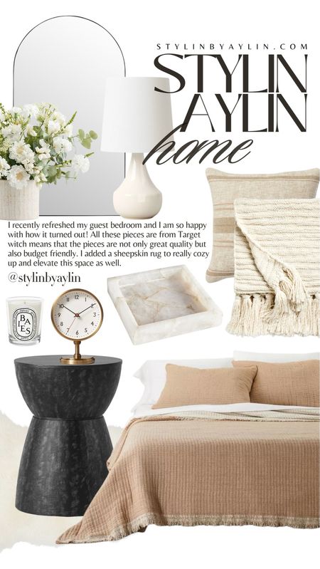 Stylin Aylin Home ✨
Guest bedroom decor, neutral decor #StylinbyAylin #Aylin 

#LTKHome #LTKStyleTip #LTKFindsUnder100