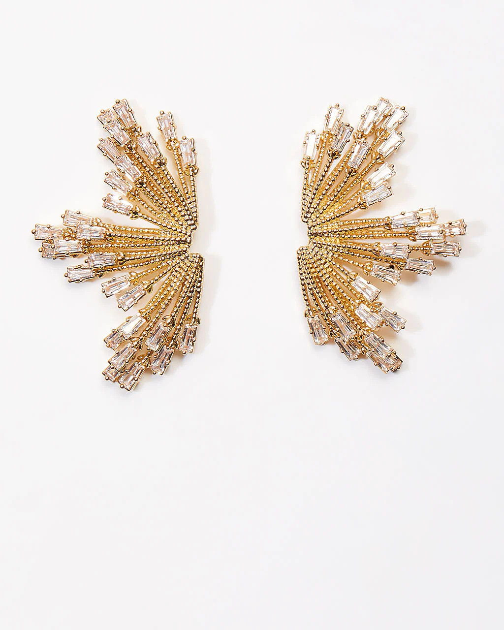 Holiday Season Half Snowflake Stud Earrings | VICI