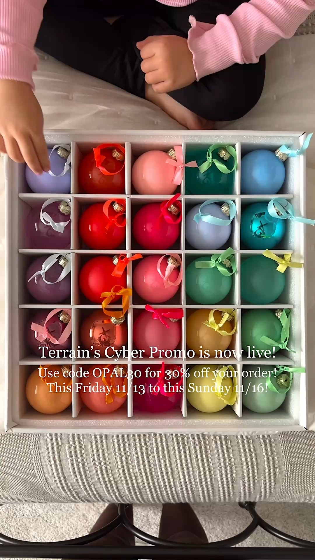 The Terrain sale is happening NOW!! Use my code OPAL30 for 30% off your entire order!! This is the best sale of the year, and it can be stacked on the sale items Terrain has! (Cannot be combined with other promos). Use it while you can through Sunday November 16th! 

#terrainpartner 

Christmas tree
Christmas ornaments
Colorful Christmas 

#LTKHoliday #LTKHome #LTKSaleAlert