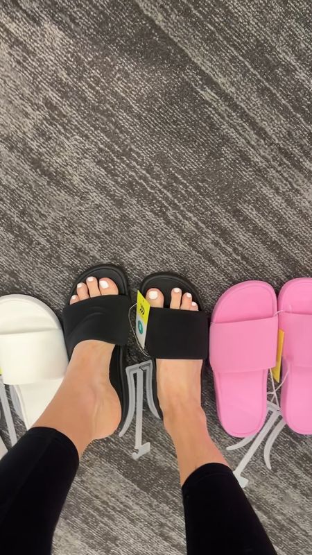 Lululemon lookalike slides at Target! These affordable sandals fit tts and are so cute!

#LTKsalealert #LTKfindsunder50 #LTKshoecrush