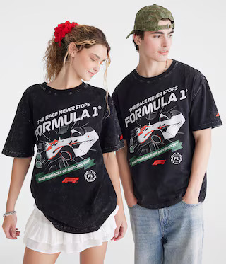 Formula 1® Race Never Stops Relaxed Graphic Tee | Aeropostale
