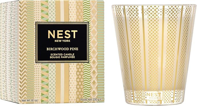 NEST Fragrances Birchwood Pine Scented Classic Candle, 8 Ounce | Amazon (US)