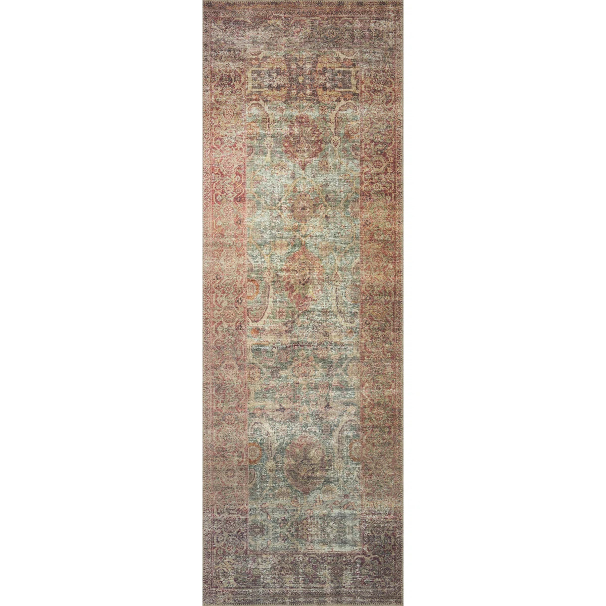 Amber Lewis x Loloi Georgie Jade / Sunset Area Rug | Joss & Main