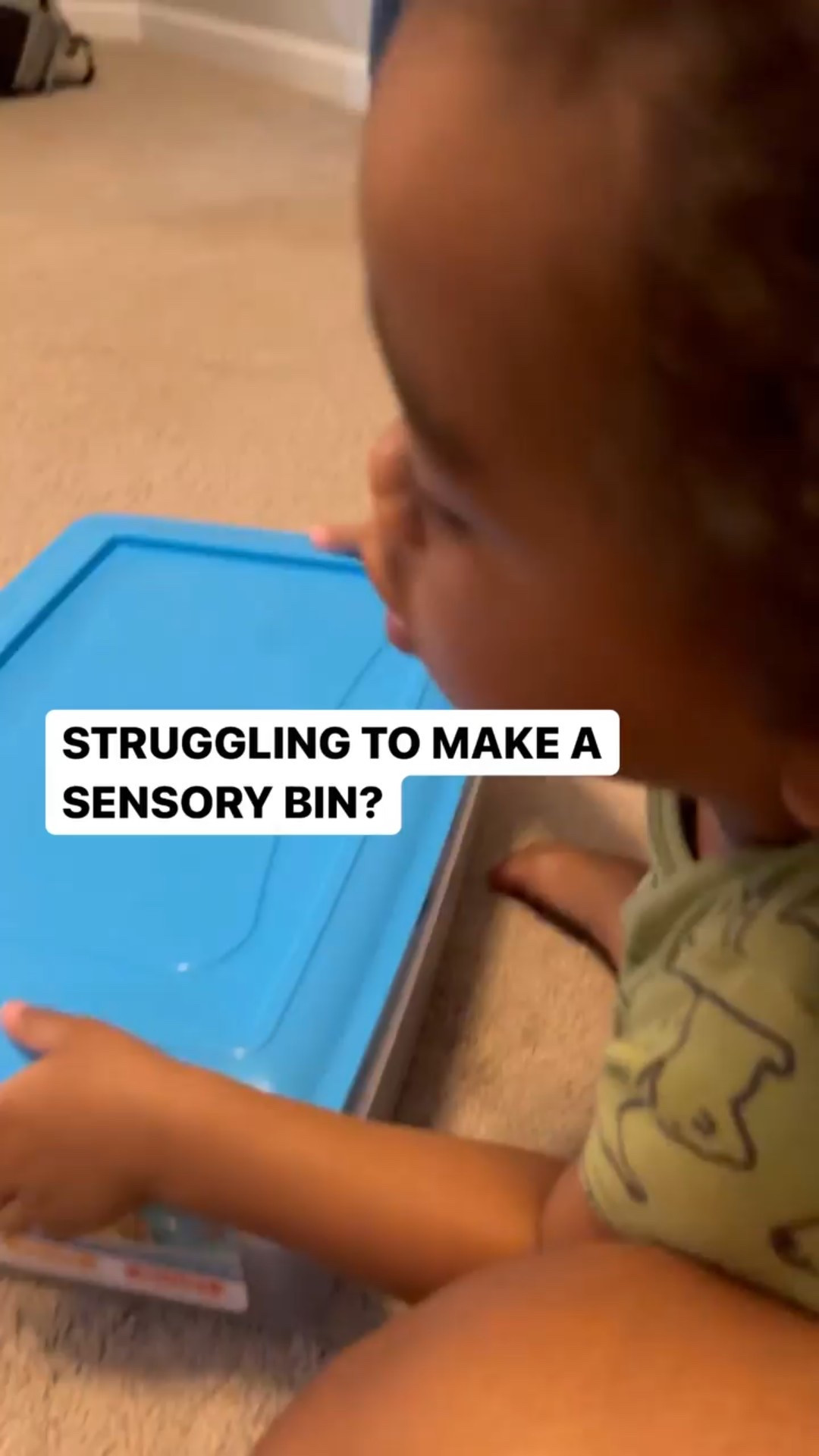 Easy way to create a sensory bin without the mess and safety in mind. 

#LTKFamily #LTKKids #LTKBump