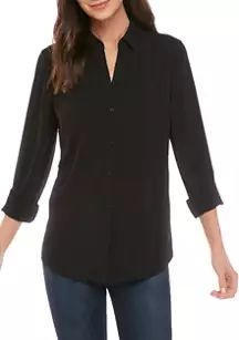 Women's Ashton Roll Tab Sleeve Top | Belk