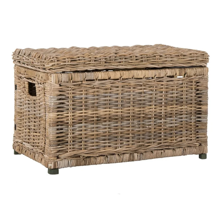 happimess Elijah 30.7" Wicker Storage Trunk, Natural, HPM9002B | Walmart (US)