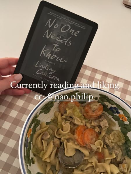 Currently reading and loving No One Needs to Know by Lindsay Cameron