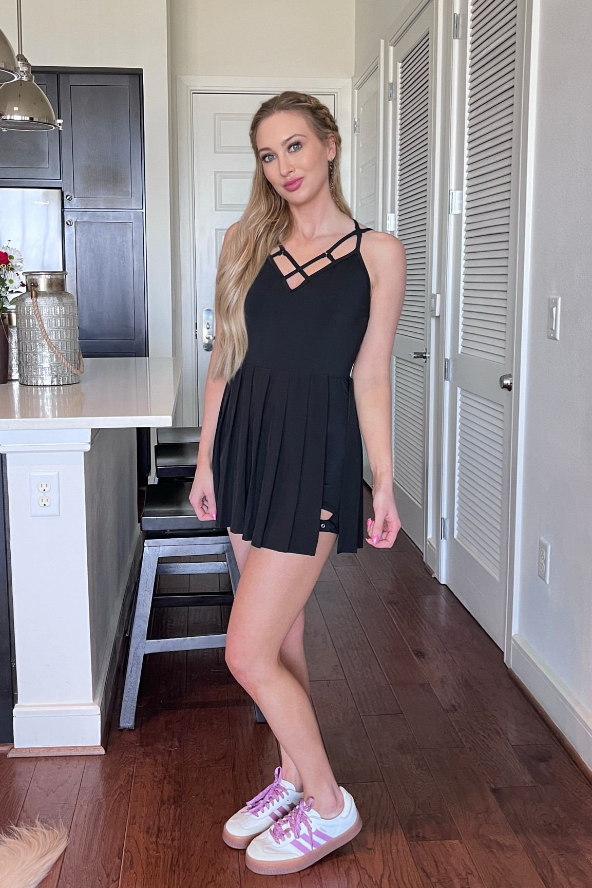 Taylor swift Coachella skirt but in dress form. 

#swiftie #swift #athleticdress #festival #concert 